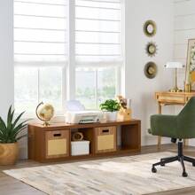 4-Cube Vertical Storage Organizer, White Texture - Acorn - View 6
