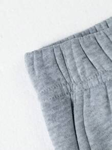 1 Stück Jungen/Teenager Einfarbige Lässige Outdoor Sport Kordelzug Multi-Taschen Fleece Cargohose