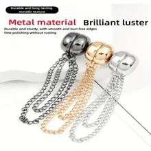 1 pieza/2 piezas/4 piezas Clips magnéticos para dobladillo, para piernas de pantalones y mangas, removibles, sin clavos ni costura requerida, clips de metal para acortar y ajustar