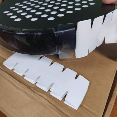 1pc Padel Tennis Racket Head Transparent Clear Racquet Frame Protection Tape Crystal Transparent Accessories Tape-Padel Rackets Paddle Squash Racquetball Racket Protection Tape