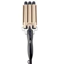 1pc 22mm Plug-In Triple Barrel Curling Iron For Wavy Hair, Egg Rolls Curling Wand, Multi Colors, Great Gift Choice