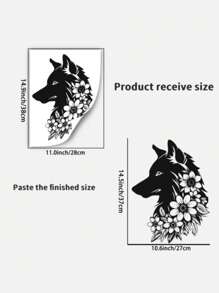 1pc Gorilla Wall Decal, Headphones-Cow And Fox Head Pattern Stickers, Vinyl Stickers King Kong Movie Monster Beast Mode Gym Fitness Decoration Game Room Family Room Art Decoration Mural Removable Wall Sticker Gifts Birthday Graduation Room Decor Home Decor Wall Decor Bathroom Decor Bedroom Decor Room Decoration Stuff Living Room Decor House Decor Home Decor Living Room Wall Paper Personalised Stickers