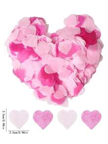 15/30g Recortes de papel con forma de corazón para el Día de San Valentín, recortes de papel para decorar mesas de fiesta. Se utilizan para globos, bodas, festivales, cumpleaños - Multicolor - Ver 3