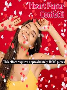 15/30g Recortes de papel con forma de corazón para el Día de San Valentín, recortes de papel para decorar mesas de fiesta. Se utilizan para globos, bodas, festivales, cumpleaños - Multicolor - Ver 9