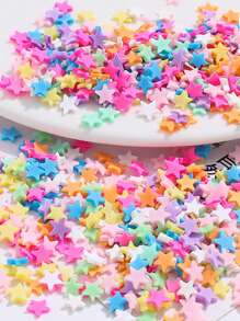20g Resin Polymer Clay Glitter Sprinkle - DIY Decorative Filler For Snowflake/Heart/Star Crafts & Slime Making - Multicolor - View 6