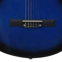 Klassikgitarre für Anfänger Blau 4/4 39"