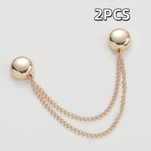 1 pieza/2 piezas/4 piezas Clips magnéticos para dobladillo, para piernas de pantalones y mangas, removibles, sin clavos ni costura requerida, clips de metal para acortar y ajustar