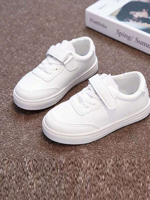 Kinderschuhe, weiße Mädchenschuhe, Frühling/Herbst neue weiche Ledersneaker, Schuhe für größere Kinder/Jungen