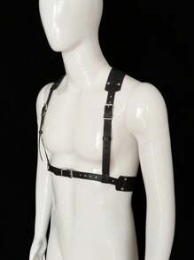 1 件男士个性化 COSER 背带腰带，动漫角色扮演背带，哥特式时尚腰带，适合服装表演和节日礼物万圣节配饰，万圣节服装秋冬配饰万圣节服装，适合青少年、青年、男士、休闲、户外、运动、度假、毕业礼物、生日、日常穿着 - 黑色 - 查看 7