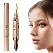 热销二合一加热睫毛夹、快速眉毛修剪器 - USB 充电、无痛眉毛塑形、快速加热迷人眼妆 - 彩色 - 查看 11
