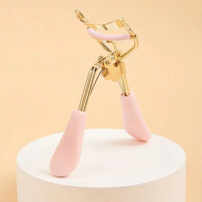 1 Pc Pink Handle & Gold Color Eyelash Curler, Beauty Makeup Tool Suitable For Commercial And Home Use,Makeup,Cheap,Room Decor,Vanity,Travel,Bedroom,Makeup Accessories,Eyelash Curler,Cheap,Stocking Stuffers,Makeup,Makeup Tools,Cheap Stuff,Gifts,Gifts For Women,Christmas Gifts,Giveaways,Travel,Cheap Stuff,Travel Essential