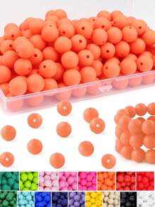 160Pcs Silicone Beads 12mm Mix Color, Bulk Silicone Beads For Keychain Making, 12mm Silicone Beads For Pens And Bracelet Making