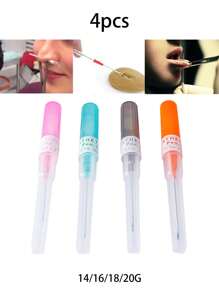 3 件/4 件纹身针，14G/16G/18G/20G 纹身用品套管穿刺针，穿刺首饰，穿刺工具。纹身设备。