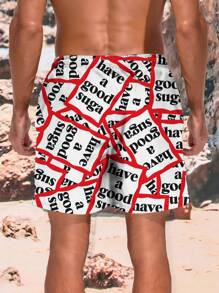 Summer Loose Fit Men Suitable For Outdoor Sports, Comfortable And Diverse Casual Shorts, Fashionable Patterns, Versatile And Sports - Multicolor - View 2