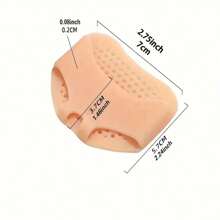 4pcs Soft Silicone Forefoot Pads For Women - Honeycomb Design, Anti-Slip Lining Thick Foot Protection For High Heels