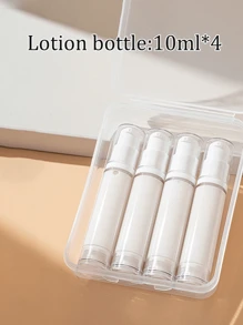 1 件/4 件/套 5ml/10ml 迷你旅行透明化妆品按压泵瓶 面霜瓶，化妆品分配器套装，真空压力瓶，便携式旅行分配器瓶带盒，适用于乳液、护肤品、眼霜、精华液、粉底护肤品，外出和旅行必备用品 洗漱包 洗漱包 洗漱旅行包 化妆品收纳 海滩 沙滩包 度假 节日必需品 学校用品 女士 大学 宿舍 浴室 露营 配件 女士香水 香水 - 無色 - 查看 14