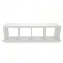 Better Homes & Gardens 4-Cube Vertical Storage Organizer, Light Honey