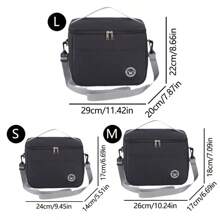 Capacity Hand-Held With Shoulder Strap Insulated Bag, Lunch Box Bag, Student Thickened Waterproof Lunch Bag.-Zmt