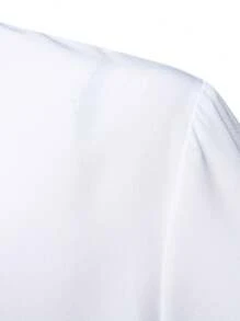 Men's Casual Long Sleeve Shirt Men's Solid Color Patchwork Shirt