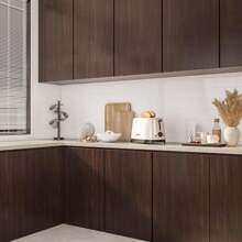 ucdfi 1卷，百年胡桃木纹接触纸，撕下即贴，台面防水木质壁纸，可移除背胶乙烯基包装，适用于书桌、橱柜、家具、厨房装饰、房间装饰、家居装饰、墙壁装饰、浴室装饰、卧室装饰、房间装饰用品、客厅装饰、房屋装饰、家居装饰、客厅壁纸、贴纸、墙贴、墙贴 - 巧克力棕 - 查看 2