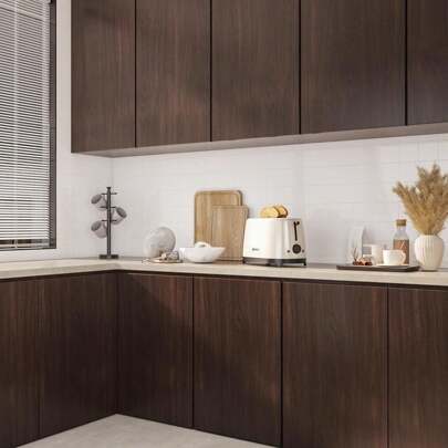 ucdfi 1 rulle, Century Walnut träfiber kontaktpapper skalbar och självhäftande, bänkskivor vattentät trätapet, avtagbar självhäftande vinylfolie för skrivbordsskåp möbler köksinredning rumsinredning heminredning väggdekor badrumsinredning sovrumsinredning rumsdekoration saker vardagsrumsinredning husinredning heminredning vardagsrum tapetklistermärken väggklistermärken väggklistermärken