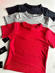 Cropped Gym Day To Day Tati Women's Sleeveless Suplex Colors Of The Moment - Kit With 3 - View 1