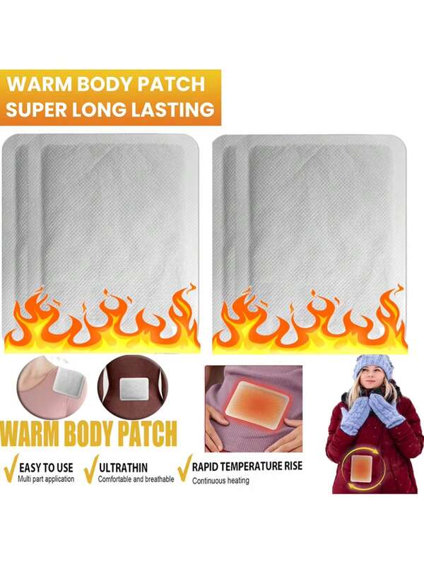 Hand Warmer Patch - Up To 10 Hours Of Heat, Super Long Lasting - Simple, - Air Activated For Body, Hands And Toes - Odorless Hot Hand Warmer - Exercise Temperature (10/20/50pcs)