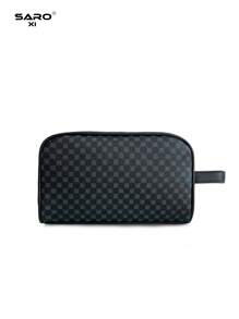 saroxi Men's Clutch Bag Casual Outdoor Travel Wrist Pouch Small Bag, Portable & High-End, Suitable For Office, Simple & Fashionable Gift Recommendation Men Bag Gifts For Men Christmas Vacation Winter Christmas Gifts Travel Essentials Dad Gifts Boyfriend Gifts Valentine's Day Wallet Purses Black Bag Holiday Essentials Bag For Men Stickers Bags Summer Back To School Valentines Gifts Valentine Gifts For Men The Sporty Life Men Wallet Bag Pack Handbags - Black - View 6