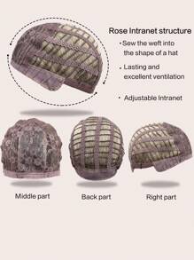 28-Inch Long Curly Wig With Bangs Ombre Golden-Brown Wigs For Women Synthetic Wigs For Daily And Party Use.