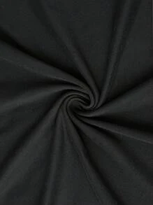 Japanese Style Women Round Neck Loose Japanese Letter Print Short Sleeve T-Shirt, Versatile For Spring & Summer - Black - View 5