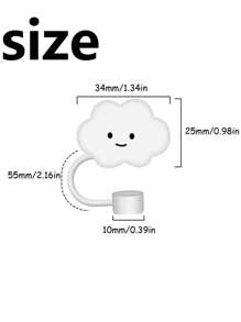 26 Letters Charm Accessories ,Cup Accessories Set Includes Name ID Letter Handle Charm For Cup Tumbler 30 40oz,Round Shape With Leaves Decor Initial Identification Charms,Cloud-Shaped Straw Cover Cute Soft Glue Colorful Straw Plug Cap