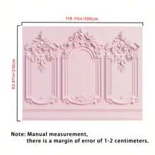 1 Piece, Vintage Light Pink Room Background Cloth - French Castle Wall And Modern Home Photography Props Background Cloth Party Banner, Multi-Size, Ambiance Decor/Party Decor, Suitable For Weddings, Bridal Parties, Birthdays, Indoor/Outdoor Decor, Home, Garden, Patio Decor, Universal Theme