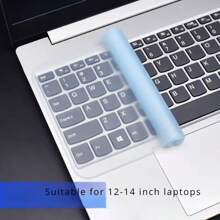 1 pieza Película de teclado de silicona para portátiles de 12-14 pulgadas, cubierta protectora impermeable y a prueba de polvo para teclado de portátil - Versión Universal - Ver 7