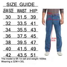 Men's Cowboy Jeans Regular Straight Leg For Men 5-Pocket Free To Stretch Jean - 1# Vintage Blue B - View 5