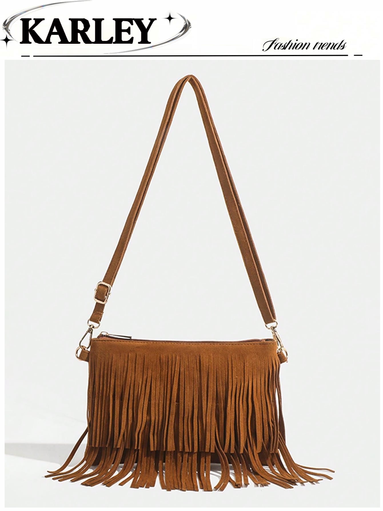 1pc Bohemian Style Women Bag, Deer Suede Retro Matte Bucket Bag, Small Pu Leather Square Tassel Crossbody Bag, Suitable For School, Work, Commuter, Outdoor, Travel, Picnic - Black, Green, Coffee Brown, Western Purse For Women, Perfect For Rodeo Occasion, Vintage Bag For Women, New Autumn And Winter Women Bag, Best Fall Purse, Newest Fashionable Suede Bag For Women, Perfectly Matching With Fall Outfits Women Fall Clothes For Women