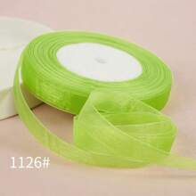 50 码雪花纱丝带 1.5 厘米宽，花束绑带，烘焙蛋糕礼品包装丝带，手工 DIY 蝴蝶结编织带