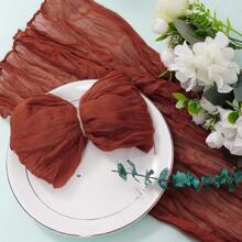 12/24 Pezzi di tovaglioli di garza di formaggio, 50 x 50 cm, tovaglioli da tavola di lino stile fattoria bohémien e accartocciati, tovaglia decorativa per matrimoni, feste, uso quotidiano domestico