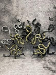 Classic Snake Woman Medusa Headband, Halloween Cosplay Photo Props, Three Colors To Choose From, Stage Accessories, Party Dress Up Props - Multicolor - View 1
