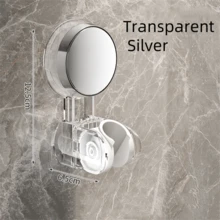 1 pièce Support de pomme de douche à ventouse, support de pomme de douche réglable à installation facile sans perçage - Multicolore - Voir 5