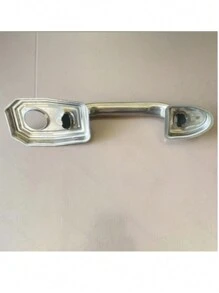 Stainless Steel Front Door Pull Handle, Burglar Proof Door Knob With Hole For Lock Core, Door Pull - Silver - View 6