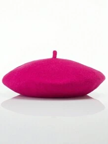 1 Berretto basco da donna minimalista nei colori caramella, berretto basco francese tinta unita carino, regalo di berretto in lana