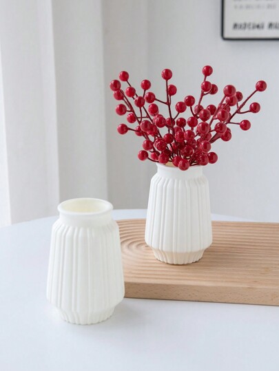 1PC/ Artificial Plastic Vase, Flower Arrangement, Wedding Home Dining Room Bedroom ations, Festival Birthday Accessories, Venue Background Vase Mother's Day,Father's Day, Outdoor Garden ations Graduation Glass