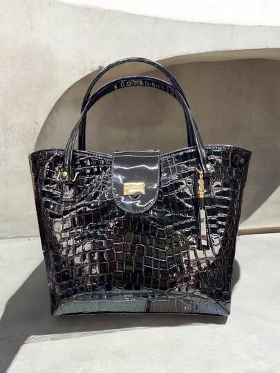 Bolso para dama grande tipo recubierto