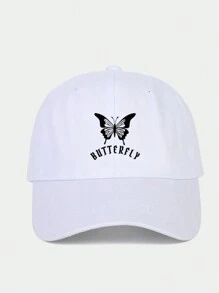 Unisex verstellbare Baseballkappe mit Schmetterling Muster, leichter atmungsaktiver Sonnenhut geeignet für den täglichen Außeneinsatz