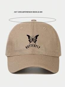 Unisex verstellbare Baseballkappe mit Schmetterling Muster, leichter atmungsaktiver Sonnenhut geeignet für den täglichen Außeneinsatz