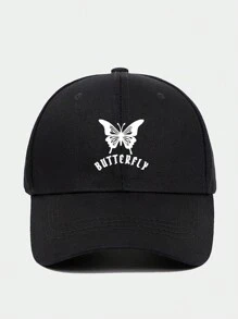 Unisex verstellbare Baseballkappe mit Schmetterling Muster, leichter atmungsaktiver Sonnenhut geeignet für den täglichen Außeneinsatz