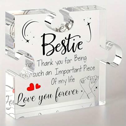 Best Friends Gifts For Women Friendship Gifts For Best Friend Birthday Gifts To My Bestie Gifts Bff Gifts Work Bestie Soul Sister Graduation Mother's Day Gifts Bestie Puzzle Piece Gift