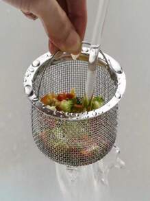 1 pieza Filtro para fregadero de cocina, escurridor, separador de embudo de acero inoxidable para el fregadero, filtro de canasta de desagüe