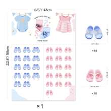 1 张性别揭秘派对游戏卡，性别揭秘嘉宾游戏，生日派对 - 彩色 - 查看 7