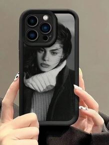 1 件 DIY 定制手机壳，黑色肤感/可定制照片打印 DIY 手机壳，高清 UV 打印，兼容 iPhone 16 ProMax/16 Pro/16 Plus/16/15 ProMax/15 Pro/15/14 ProMax/14 Pro/14/11/11 ProMax/12/12 Pro/12 ProMax/13 ProMax/13 Pro/13/J4/J6/J7/J2/13C/X7B/X8B/A13/A14/A15/A54/A55 时尚、多彩、复古、可爱、简约、有趣、卡哇伊定制、个性化、独特、定制理想礼物送给他、她男朋友、女朋友、家人、朋友、祖父母、情侣的理想礼物 - 黑色 - 查看 2